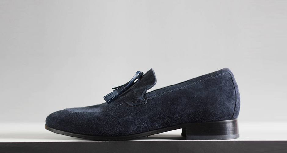 Mocassini con tacco uomo discount